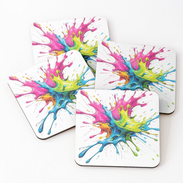 Item preview, Vibrant Abstract Paint Splash Explosion designed and sold by Moss and Moon Studio.