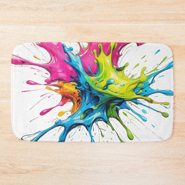 Item preview, Vibrant Abstract Paint Splash Explosion designed and sold by Moss and Moon Studio.