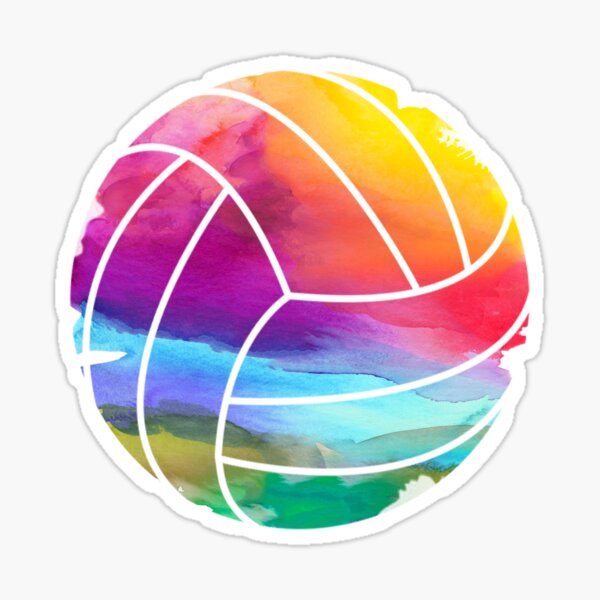 Item preview, Volleyball Gift | Watercolor Rainbow Style designed and sold by mellowmanifesto.