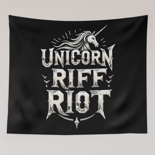 Item preview, Unicorn Riff Riot – Heavy Metal Fantasy designed and sold by sekrecja.