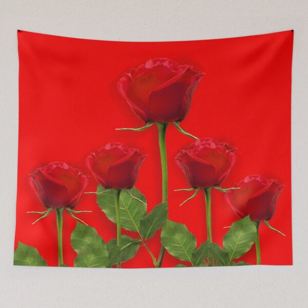 Item preview, RED SWEETHEART ROSES ON RED designed and sold by sharlesart.