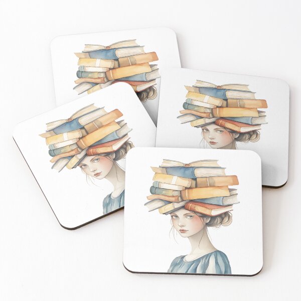 Aperçu de l'œuvre Fille bibliophile créée et vendue par bapupa.