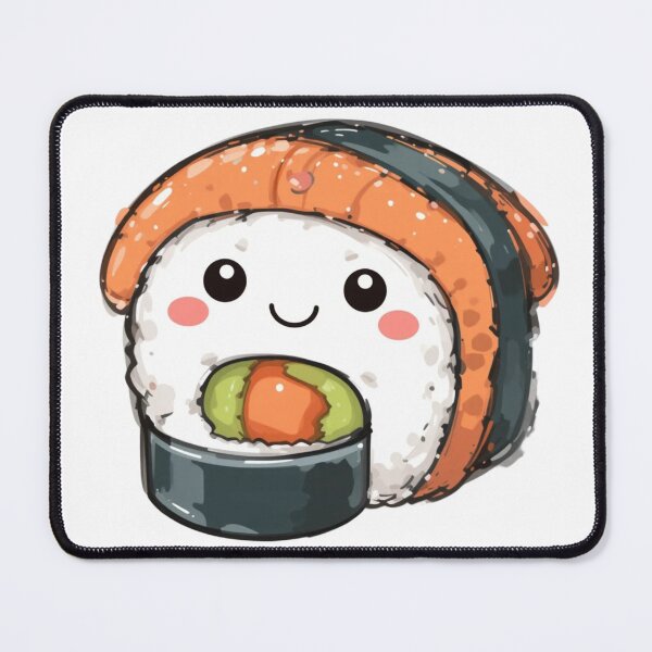 Item preview, sushi roll cute kawaii style designed and sold by Nimkaew.