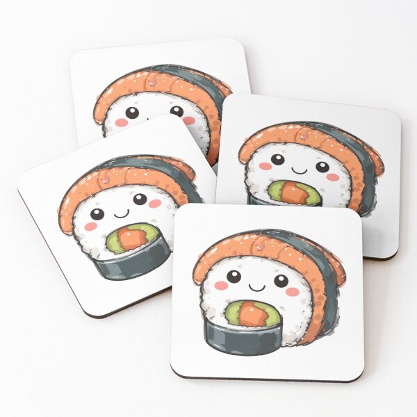 Item preview, sushi roll cute kawaii style designed and sold by Nimkaew.