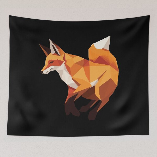 Aperçu de l'œuvre Renard polygonal créée et vendue par Getup-clothing.