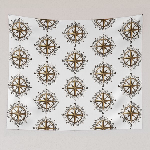 Item preview, Ornate Gold Compass Rose designed and sold by MigWhimsy.