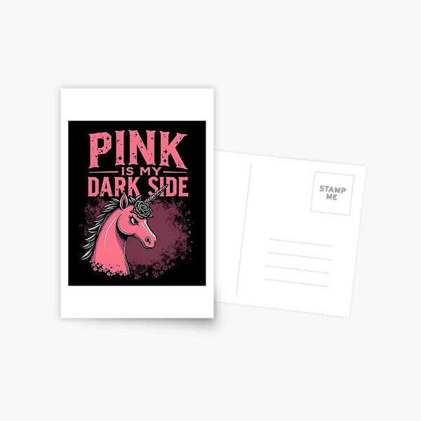Item preview, Pink Is My Dark Side – Gothic Unicorn designed and sold by sekrecja.