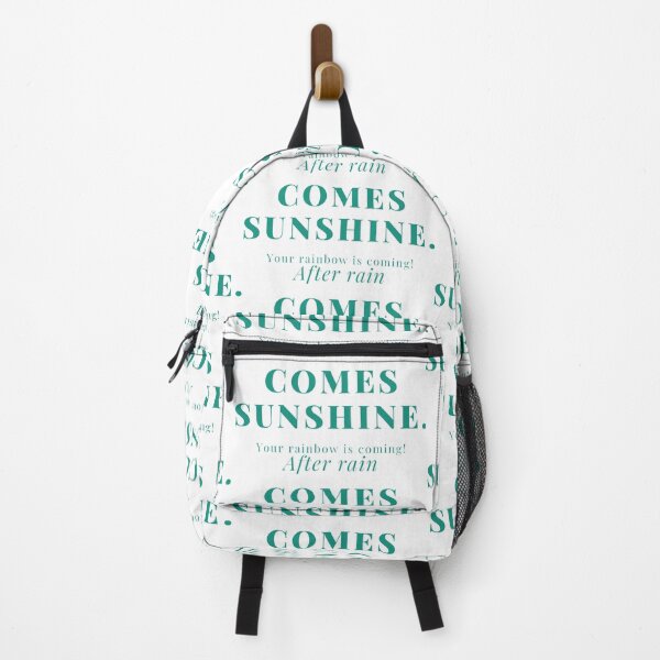 Item preview, After Rain Comes Sunshine Celadon Letters Bright Hope designed and sold by SplashTastic.
