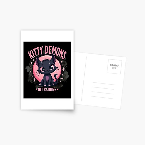 Item preview, Kitty Demons in Training – Cute Gothic Cat designed and sold by sekrecja.