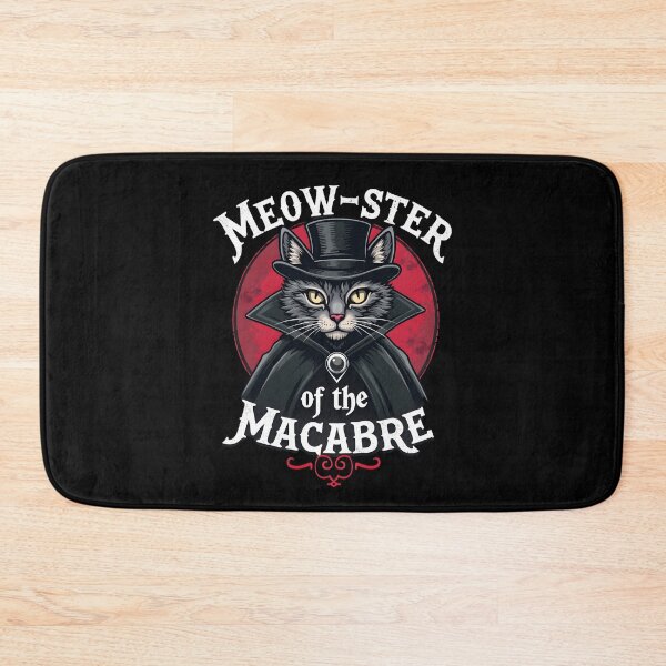 Item preview, Meow-ster of the Macabre – Gothic Cat designed and sold by sekrecja.