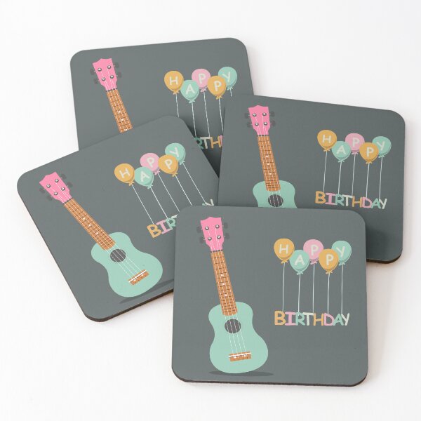 Item preview, Happy Birthday illustration with Ukulele	 designed and sold by AlginaPugachova.