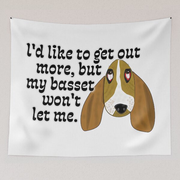 Item preview, Bassets Need to Give Permission designed and sold by WandaRichards.