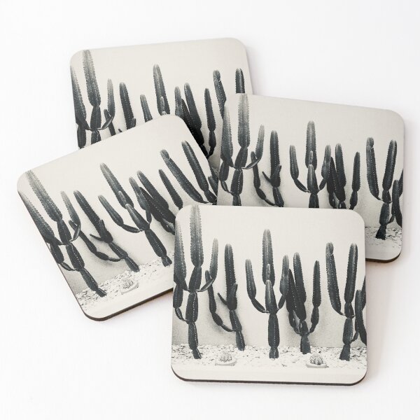 Item preview, Cacti Symmetry - Black and White designed and sold by anafrancisconi.
