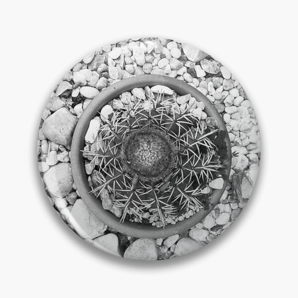 Item preview, Cactus in Pebbles - Black and White designed and sold by anafrancisconi.
