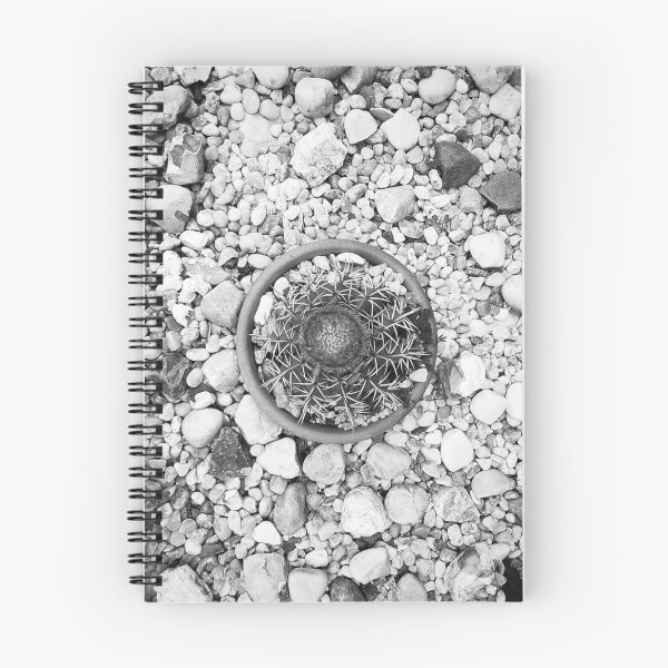 Item preview, Cactus in Pebbles - Black and White designed and sold by anafrancisconi.