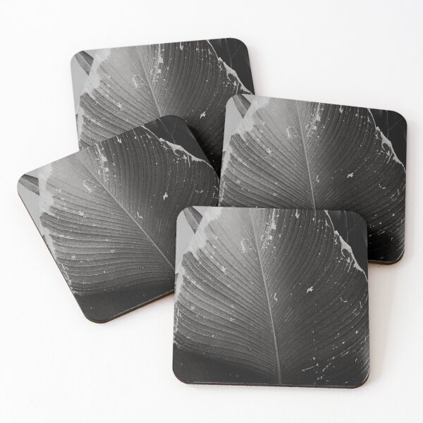 Item preview, Textured Leaf Foliage - Black and White designed and sold by anafrancisconi.