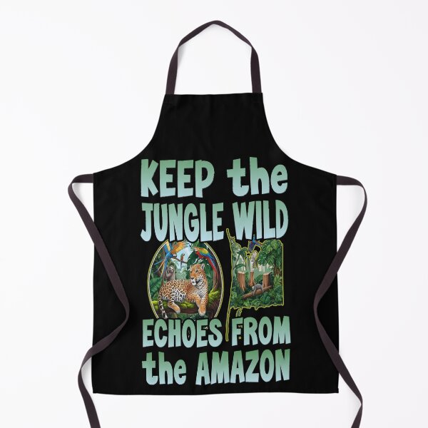 Item preview, KEEP THE JUNGLE WILD ECHOES FROM THE AMAZON save the rainforests lungs of the earth global warming climate change earth day designed and sold by Jt41.