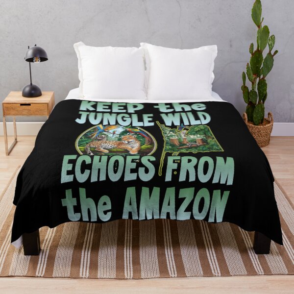 Item preview, KEEP THE JUNGLE WILD ECHOES FROM THE AMAZON save the rainforests lungs of the earth global warming climate change earth day designed and sold by Jt41.