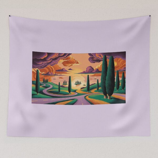 Item preview, Surrealistic Italian Landscape designed and sold by OTCreativeLab.