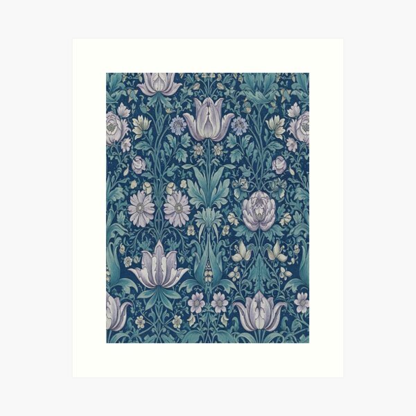 Vista previa del artículo con la obra «Serenata de primavera de William Morris», diseñado y vendido por Tamas Das.