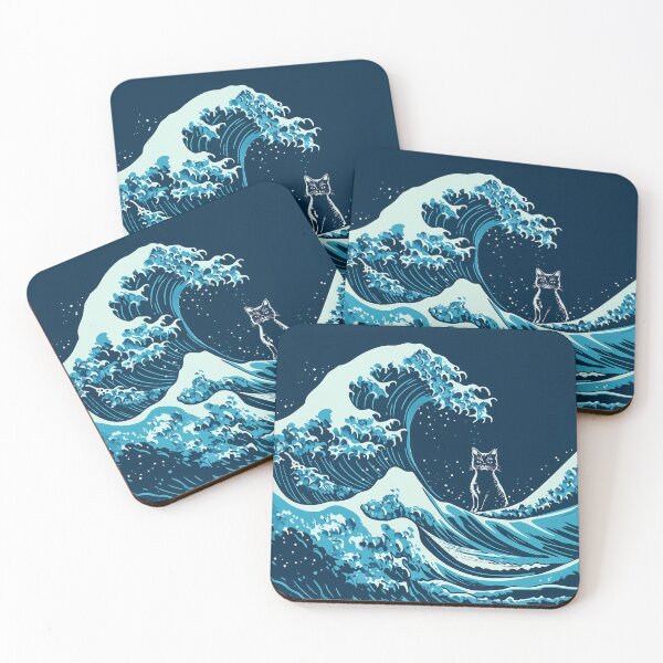 Item preview, Giant Waves & Fearless Cat designed and sold by Cat-Wave-Dream.