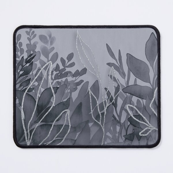 Item preview, Grey Watercolor Foliage With Linea Art Leaves designed and sold by artsandsoul.