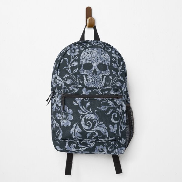 Item preview, Mystical Macabre Damask Blue designed and sold by artsandsoul.