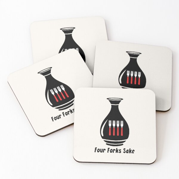Item preview, Four Forks Sake Funny Pun designed and sold by eldram.