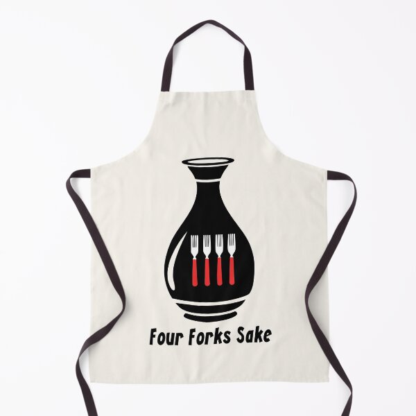 Item preview, Four Forks Sake Funny Pun designed and sold by eldram.