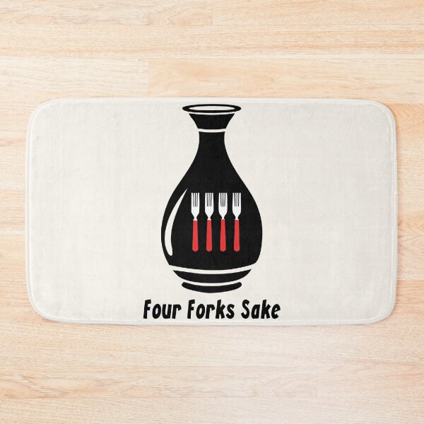 Item preview, Four Forks Sake Funny Pun designed and sold by eldram.