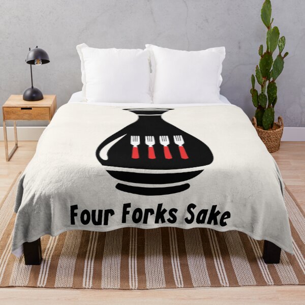 Item preview, Four Forks Sake Funny Pun designed and sold by eldram.