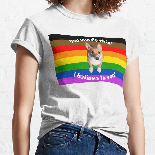 Artikel-Vorschau von Du schaffst das! (Alle Farben Regenbogen), designt und verkauft von Queer-Corgi.