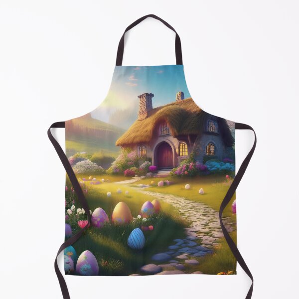 Artikelvorschau, Osterszene mit Hütte und Eiern entworfen und verkauft von Kathy Weaver.