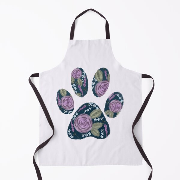 Item preview, Dog Paw Print floral roses designed and sold by BlossomandIvy.