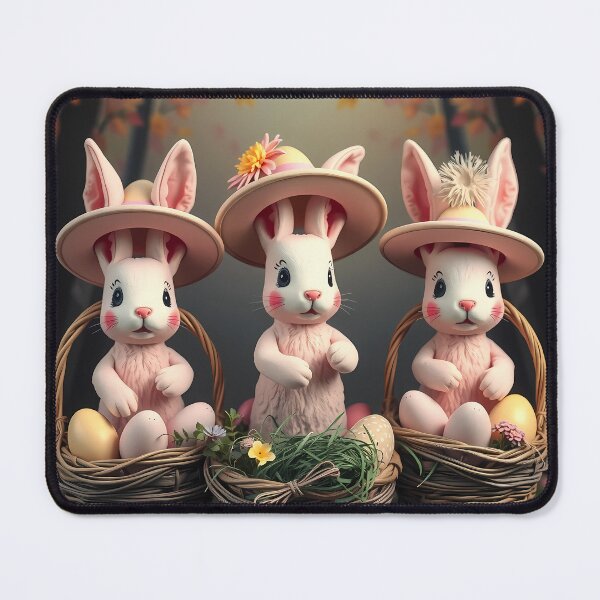 Item preview, Easter bunnies with Easter baskets designed and sold by Valentina-ty.