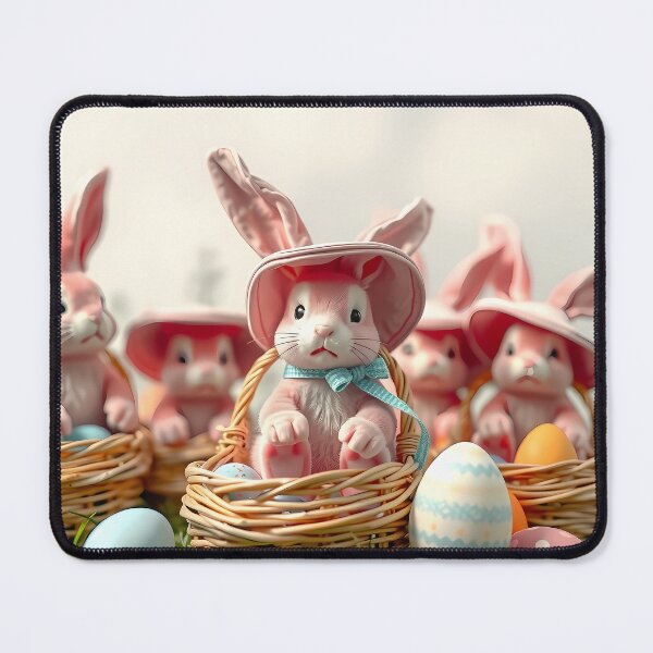 Item preview, Easter bunnies with Easter eggs in baskets designed and sold by Valentina-ty.