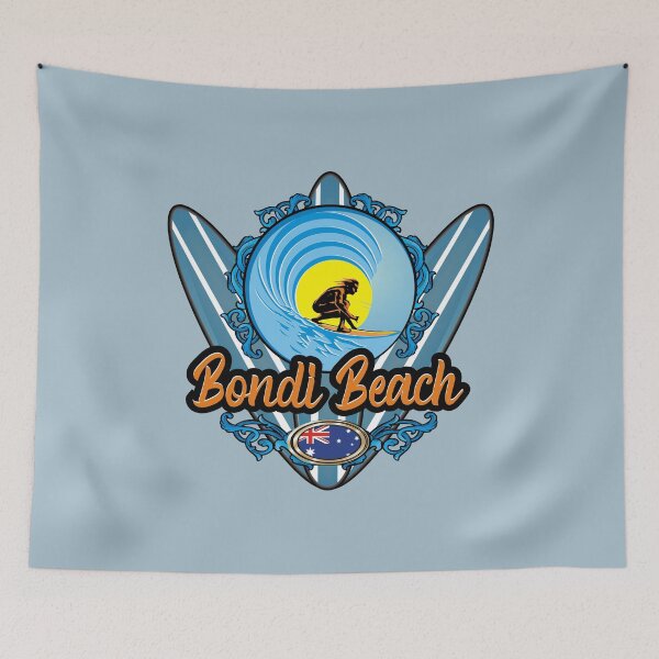 Item preview, Bondi Beach Australia surfer vintage surfboard designed and sold by studioss76.