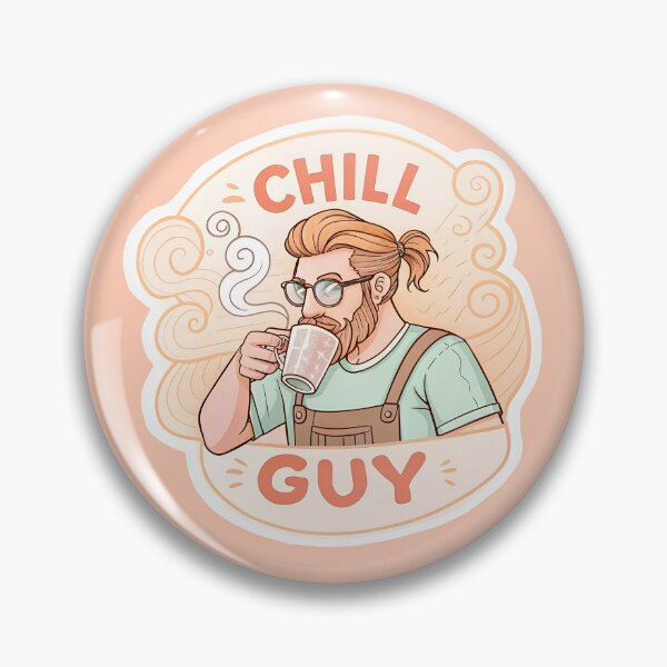 Item preview, Chill guy drinking coffee designed and sold by AhArtMe.