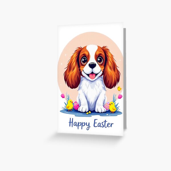 Item preview, Easter Cavalier Spaniel Puppy Joy 2 designed and sold by SteadyRolling.