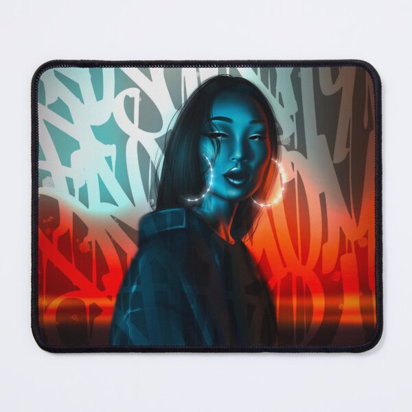Item preview, Urban Glow | Street Art Inspired Digital Portrait designed and sold by AVPidgorna.