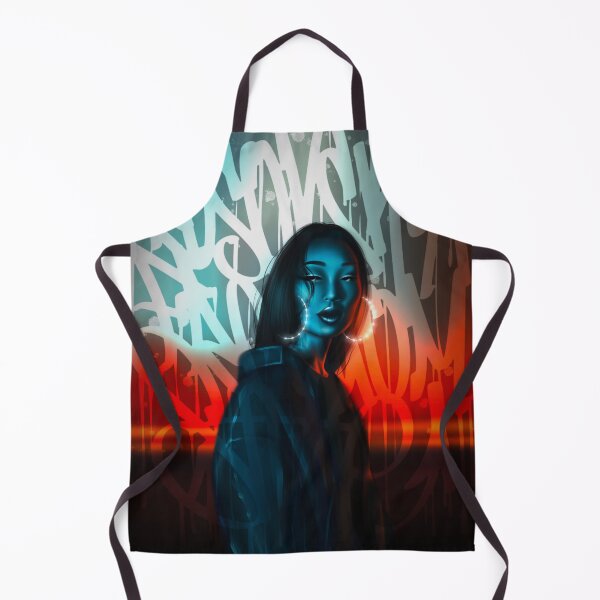 Item preview, Urban Glow | Street Art Inspired Digital Portrait designed and sold by AVPidgorna.