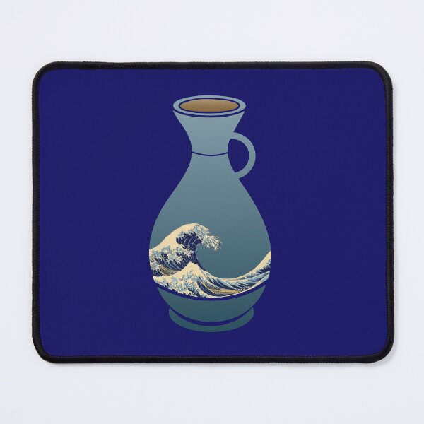 Item preview, Great Wave of Kanagawa Sake Bottle designed and sold by eldram.