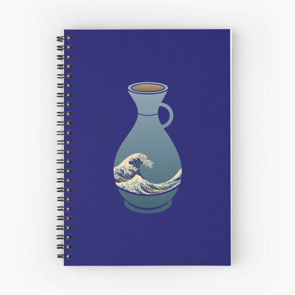 Item preview, Great Wave of Kanagawa Sake Bottle designed and sold by eldram.