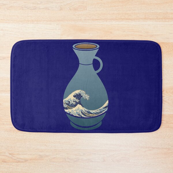 Item preview, Great Wave of Kanagawa Sake Bottle designed and sold by eldram.
