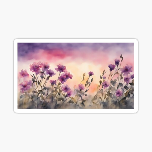 Item preview, Dreamy Purple Wildflowers designed and sold by BookCovered.