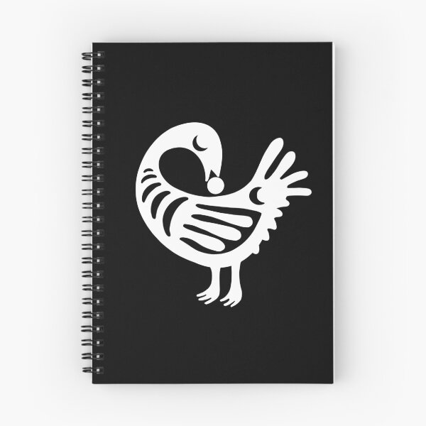 Item preview, Sankofa Bird Minimal logo design in white designed and sold by Robobonez.