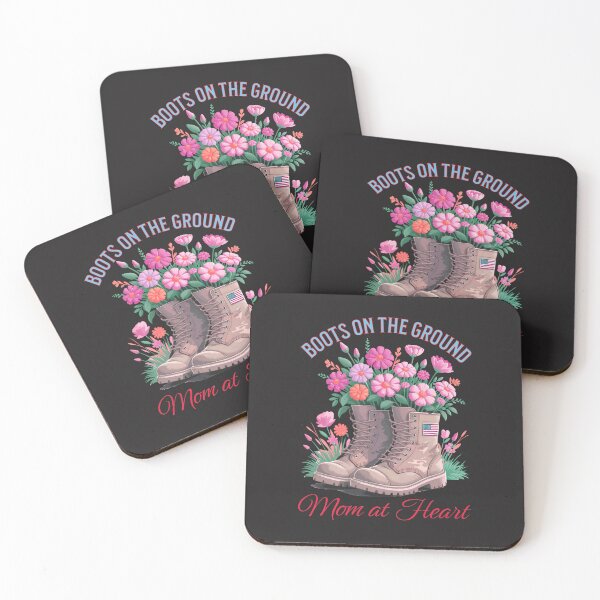Item preview, Boots On The Ground, Mom At Heart: Military Mom, Veteran Family Pride designed and sold by elynne9.