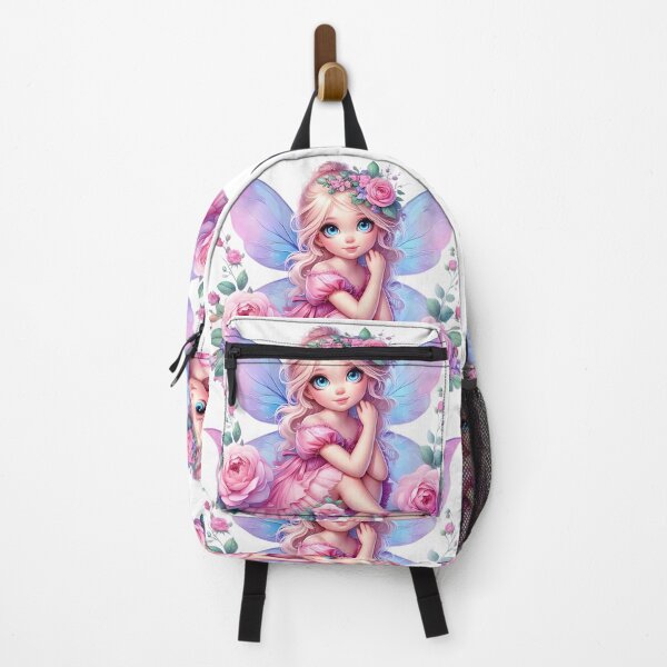 Item preview, Pink Rose Flower Fairy designed and sold by ZanyPaintbrush.