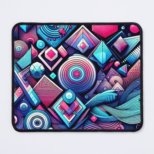 Item preview, Neon colors with geometric decorative shapes designed and sold by Dogandesighn.