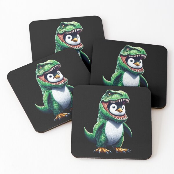 Item preview, Funny Penguin Wearing Dinosaur Outfit Penguin Lover designed and sold by Kimberley King Art  King Art.